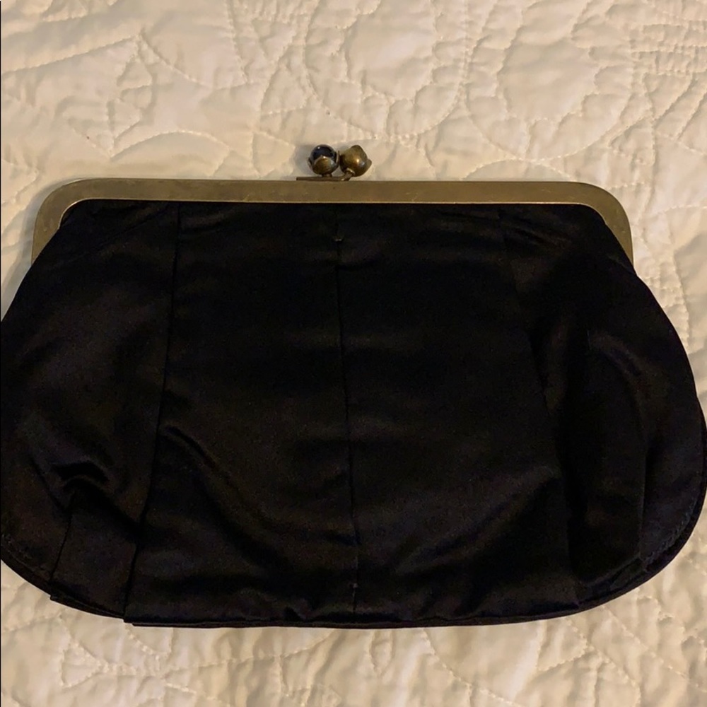 J Crew Satin evening clutch
